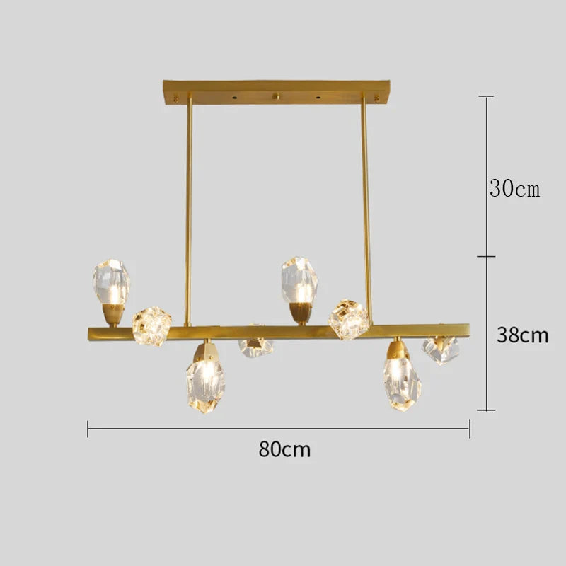 Afralia™ Crystal Luxury Chandelier Pendant Light for Living Room and Dining Room