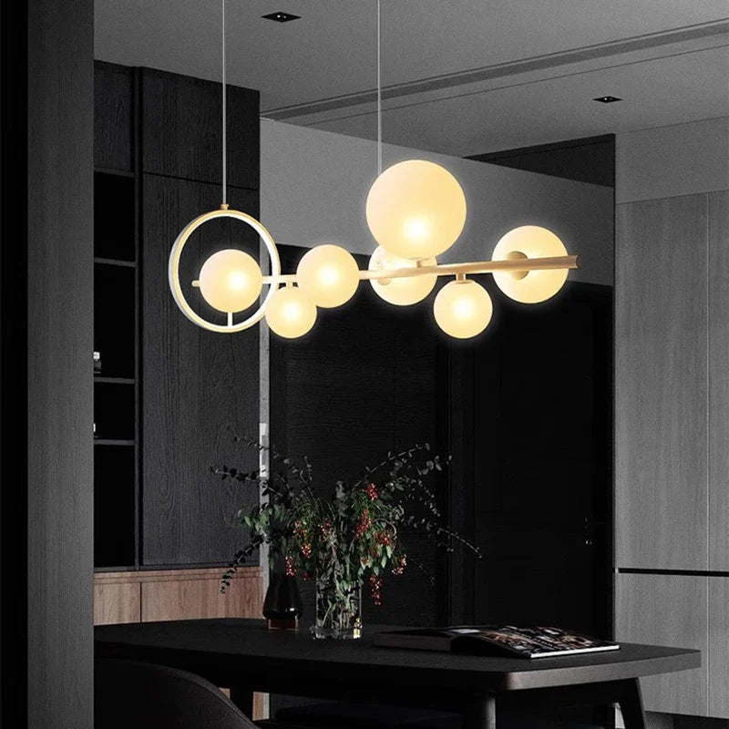 Afralia™ Modern LED Pendant Light Chandeliers for Living Room Dining Room Indoor Lighting