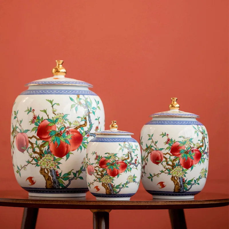 Afralia™ Ceramic Tea Caddy Pot: Stylish Sealed Porcelain Storage Jar for Home Décor