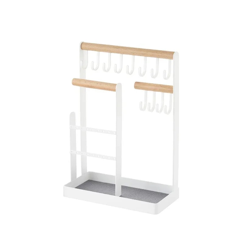 Afralia™ Metal Jewelry Organizer Stand for Necklaces, Earrings, Rings, Watches, and more