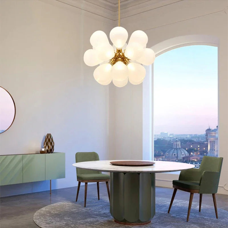 Afralia™ Nordic Molecular Bubble Glass Pendant Light