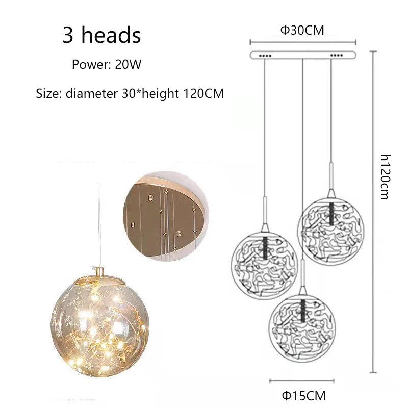 Afralia™ Modern Spiral Staircase Pendant Lamp for Living Room, Villa Loft, Restaurant LED Décor