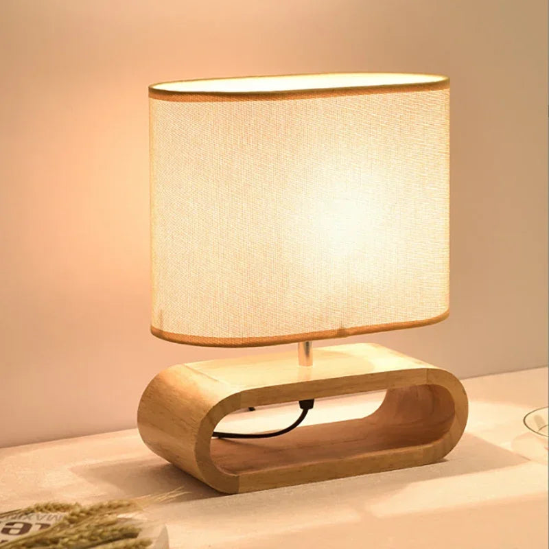 Afralia™ Wooden Robot LED Table Lamp - Creative Nordic Art Desk Light