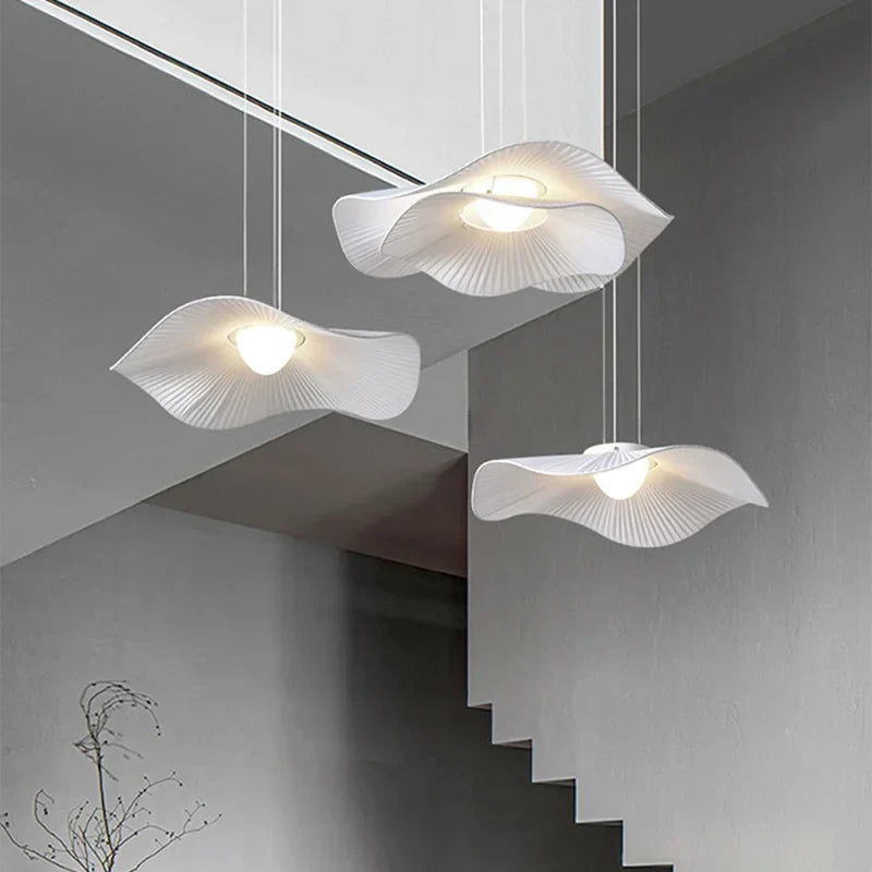 Afralia™ White Dome Pendant Light: Modern Minimalist Fabric for Bedroom, Dining Room, Living Room