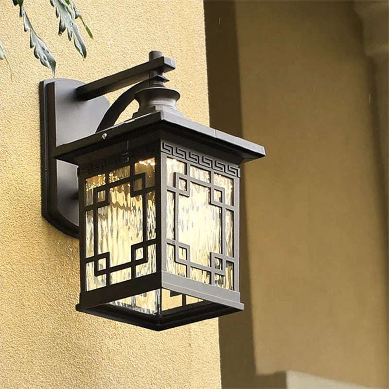 Afralia™ Solar LED Wall Light: Modern Outdoor Waterproof Lighting for Patio, Porch, Courtyard