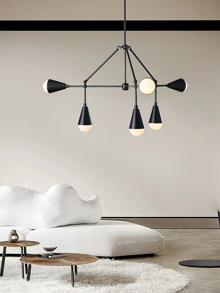 Afralia™ Designer Metal Pendant Light for Stylish Living Room and Dining Space