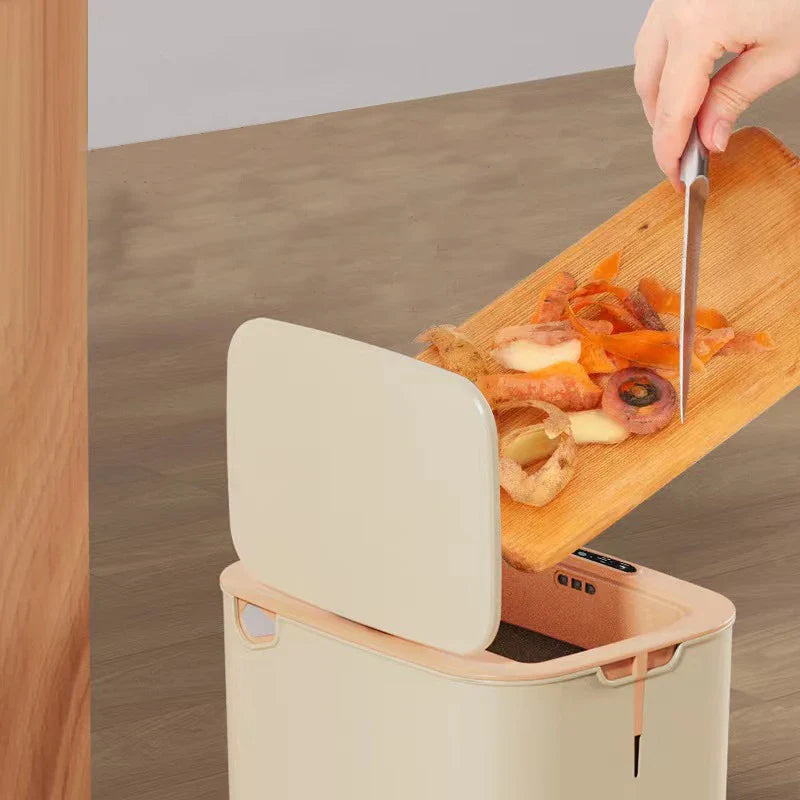 Afralia™ Smart Sensor Trash Can Sealing Garbage Bin Kitchen Toilet Wastebasket Smart Home
