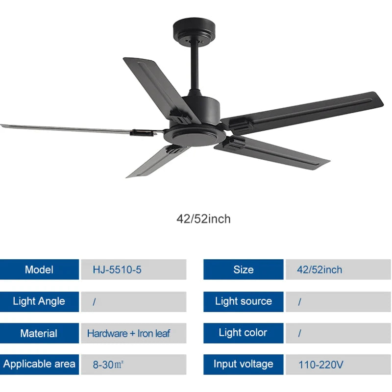 Afralia™ 52/56 Inch 35W DC Motor Modern Ceiling Fan with Remote Control