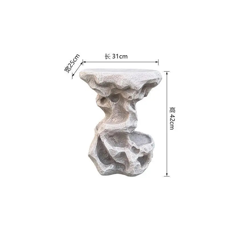 Afralia™ Chinese Resin Floor Flower Stand, Modern Minimalist Living Room Decor