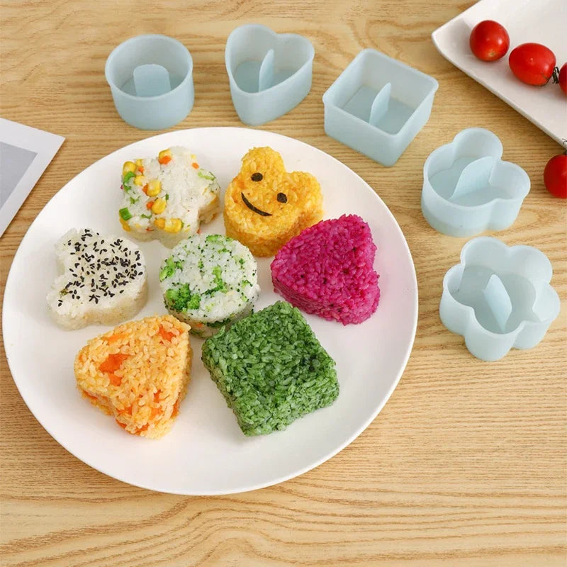 Afralia™ Non Stick Sushi Maker Mold for DIY Rice Balls and Onigiri Press