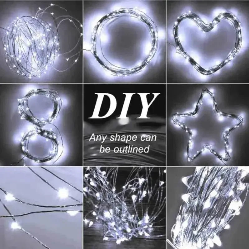 Afralia™ Solar LED Fairy Light String for Outdoor Christmas Garland Decoration