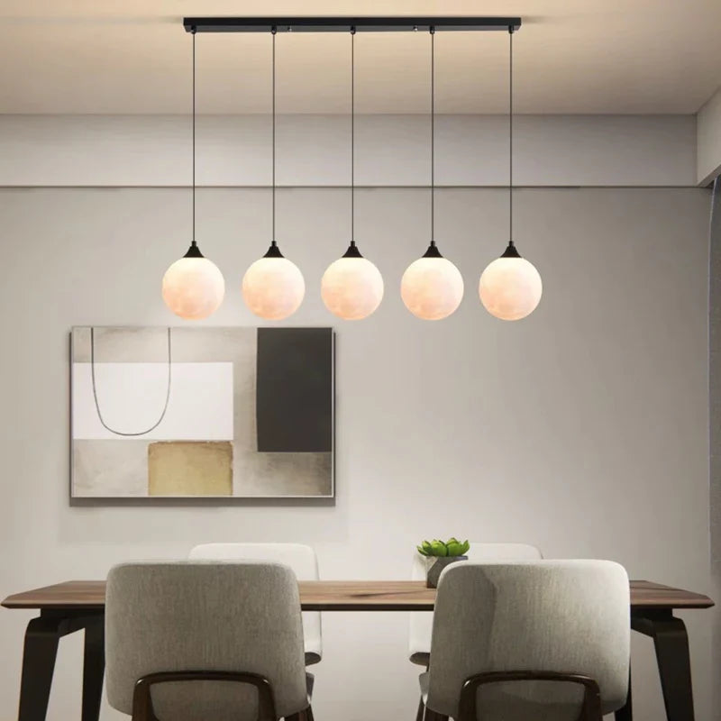 Afralia™ Modern Chandelier Pendant Light LED Ceiling Lamp for Indoor Dining Room