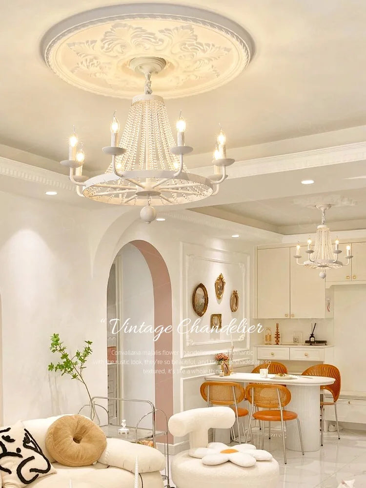 Afralia™ Crystal Chandelier: Retro Industrial Lighting for Living Room, Dining Room, Loft