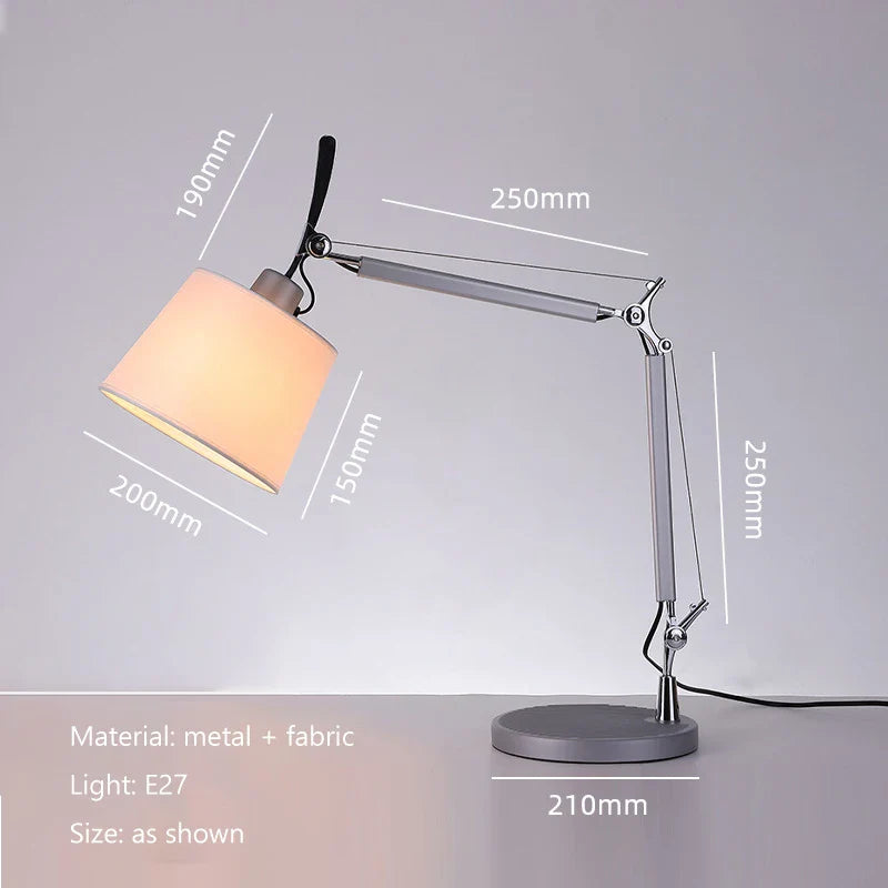 Afralia™ Long Arm Rocker LED Floor Lamp for Living Room, Study, and Bedroom