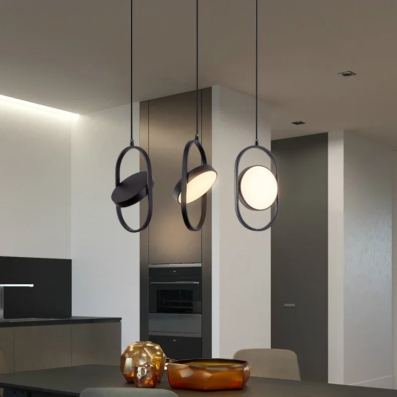 Afralia™ Modern Gold Pendant Lights Fixture for Bedroom Kitchen Dining Room Lighting