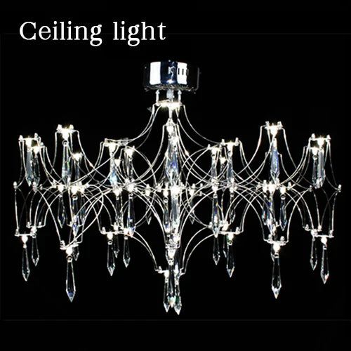 Afralia™ Crystal Chandelier Pendant Light for Home Decor Lighting