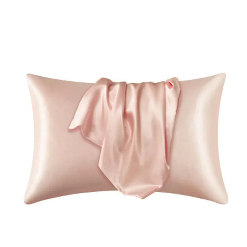 Afralia™ Silky Smooth King Size Satin Pillowcases Luxury Soft Skin-friendly Solid Color