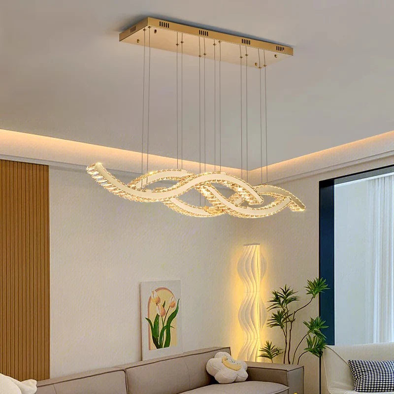 Afralia™ Modern Pendant Light Chandelier Indoor LED Ceiling Lamp