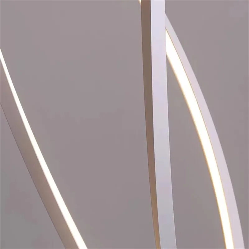 Afralia™ LED Spiral Aluminu Chandelier - Modern Decor for Home, Office, and Dining Areas