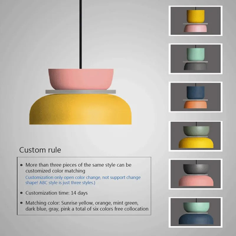 Afralia™ Contemporary LED Lustre Pendant Lamp - Vibrant Colors for Modern Living Spaces