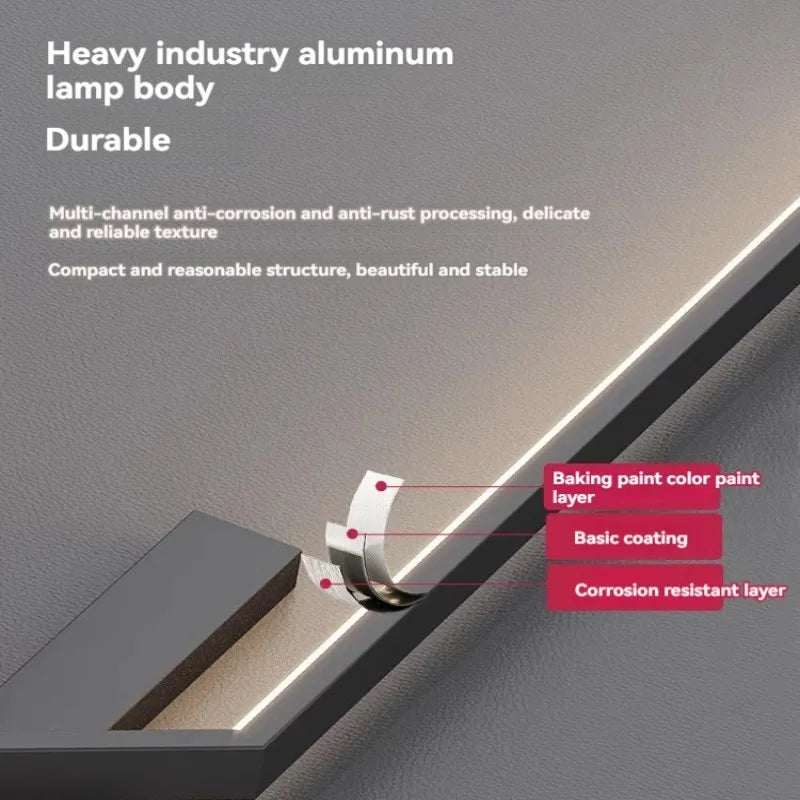 Afralia™ Minimalist LED Wall Light Lamp for Living Room Bedroom TV Stairs Modern Decor