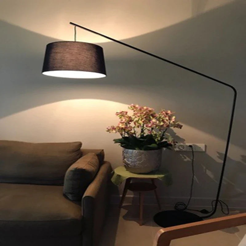 Afralia™ LED Fishing Floor Lamp: Stylish Indoor Lighting for Study, Bedroom, and Living Room