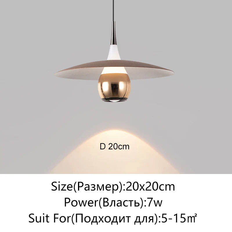 Afralia™ Saucer LED Pendant Lamp for Home Decor and Dining, Designer UFO Light