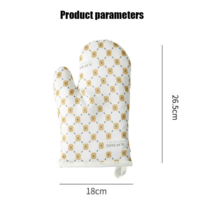 Afralia™ Silicone Oven Gloves Set - Heat Resistant Non-slip BBQ Kitchen Mitts