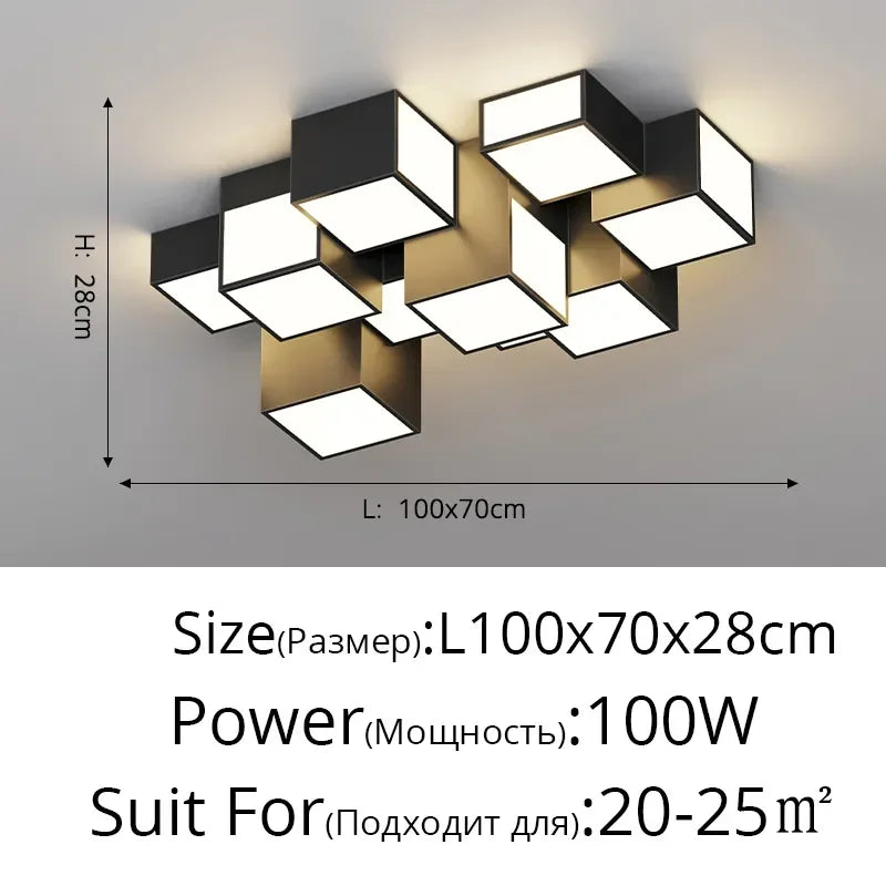 Afralia™ LED Chandelier Light Remote Dimming Pendant Minimalist Indoor Lighting