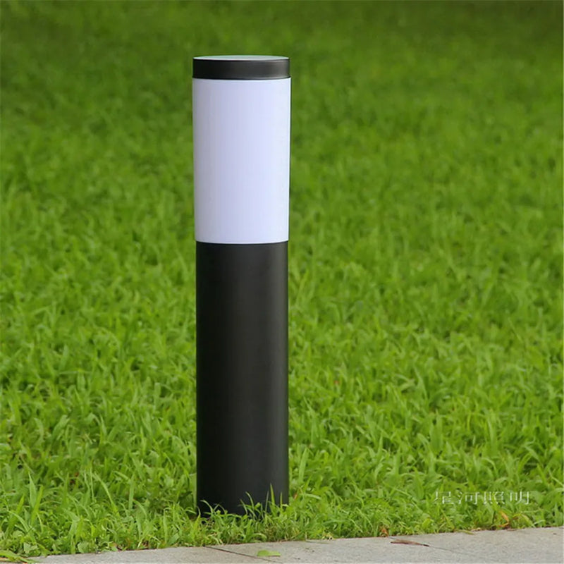 Afralia™ Black Silver Landscape Bollard Path Light for Garden Decoration