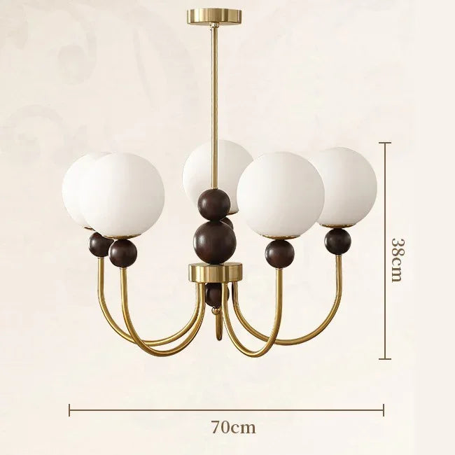 Afralia™ Vintage Chandelier Wind Lamp for Living Room, Study - French Medieval Style