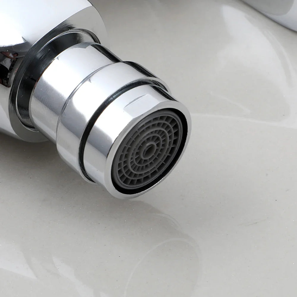 Afralia™ Chrome Bidet Spray Basin Faucet Mixer Taps with Pop Up Drain