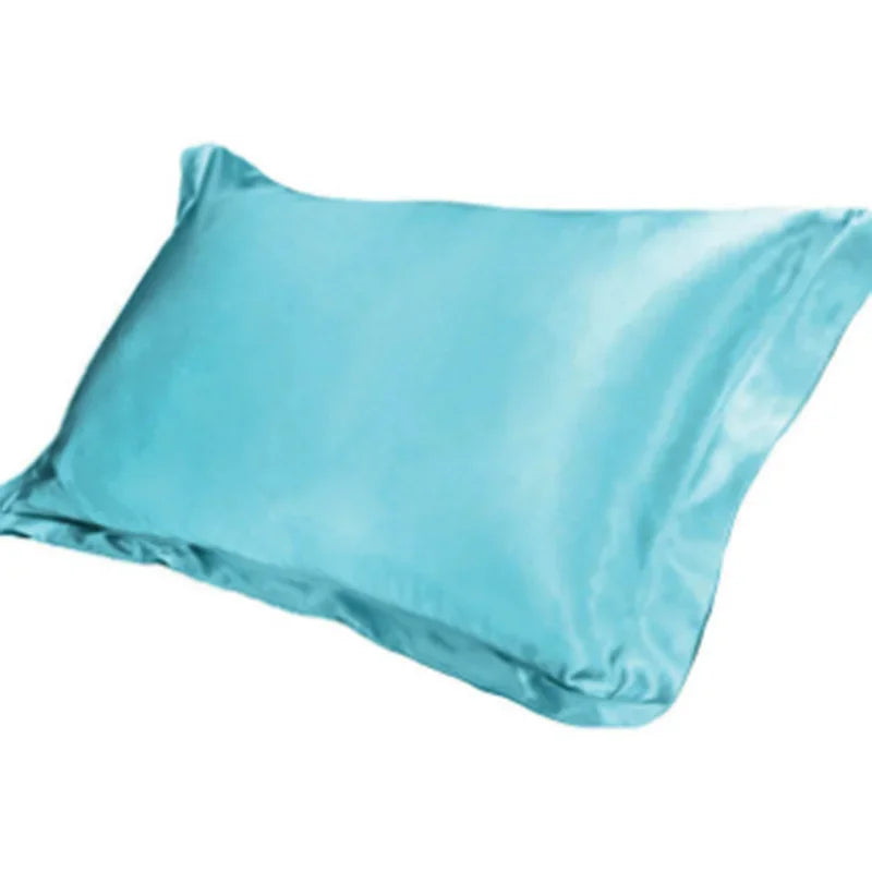 Afralia™ Soft Satin Pillowcase Set of 1, 48x74cm, Pure Emulation Silk, Solid Color