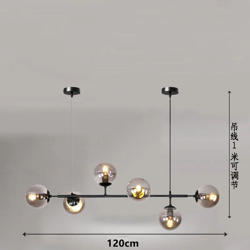 Afralia™ Glass Ball Pendant Lamps for Home Decor and Lighting Fixtures