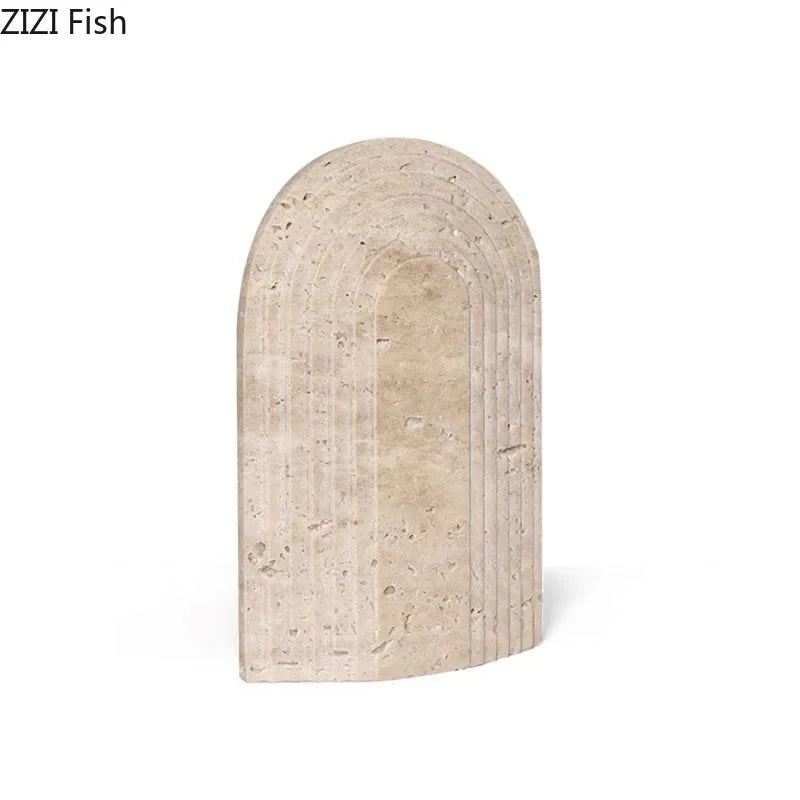 Afralia™ Stone Door Ornaments: Modern Desk Decor Resin Statue Ball Artwork Aesthetics