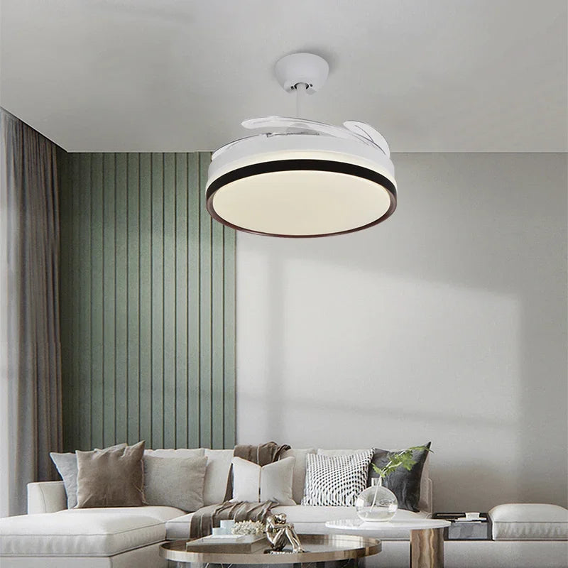 Afralia™ 48 Inch Dimmable Decorative Ceiling Fan with Remote Control and LED Light