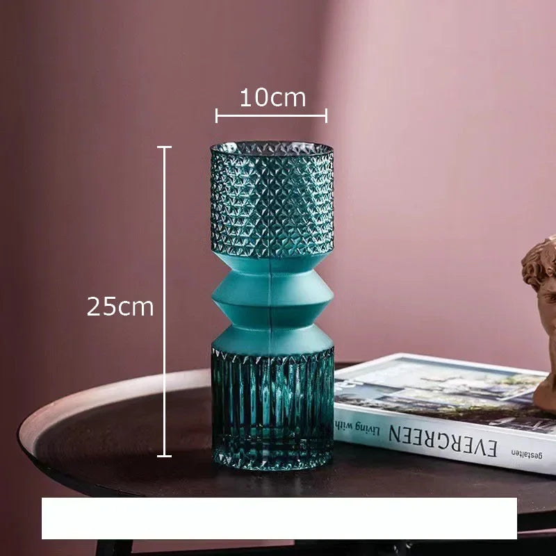 Afralia™ Crystal Clear Glass Vase Hydroponic Floral Arrangement Pot