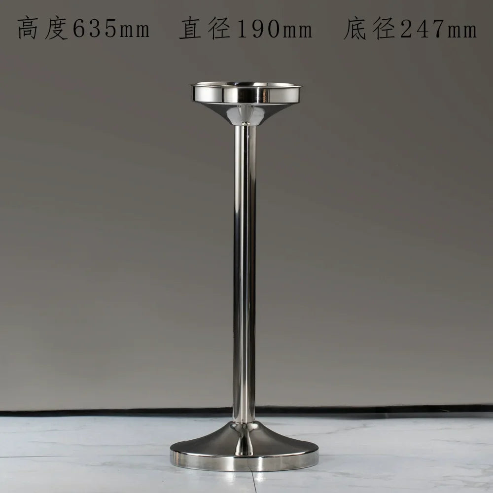 Afralia™ Stainless Steel Ice Bucket Stand for Champagne, Wine & Beer Cooling