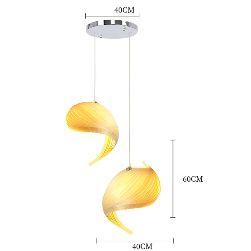 Afralia™ Conch Shell Chandelier Pendant Lamp - LED Dining Bar Island Light