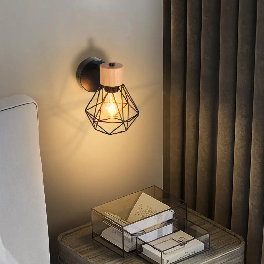 Afralia™ Wooden Wall Lights Nordic Wall Lamps Modern Wall Sconce for Bedroom Bedside Lamp