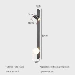 Afralia™ Copper Living Room Wall Lamp Modern Creative Bedroom Study Reading Light