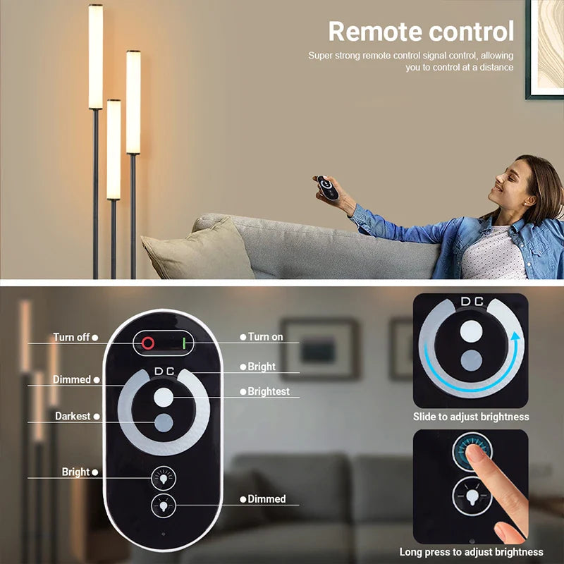 Afralia™ Modern LED Storage Floor Lamp with Dimmable Lighting & Remote Control