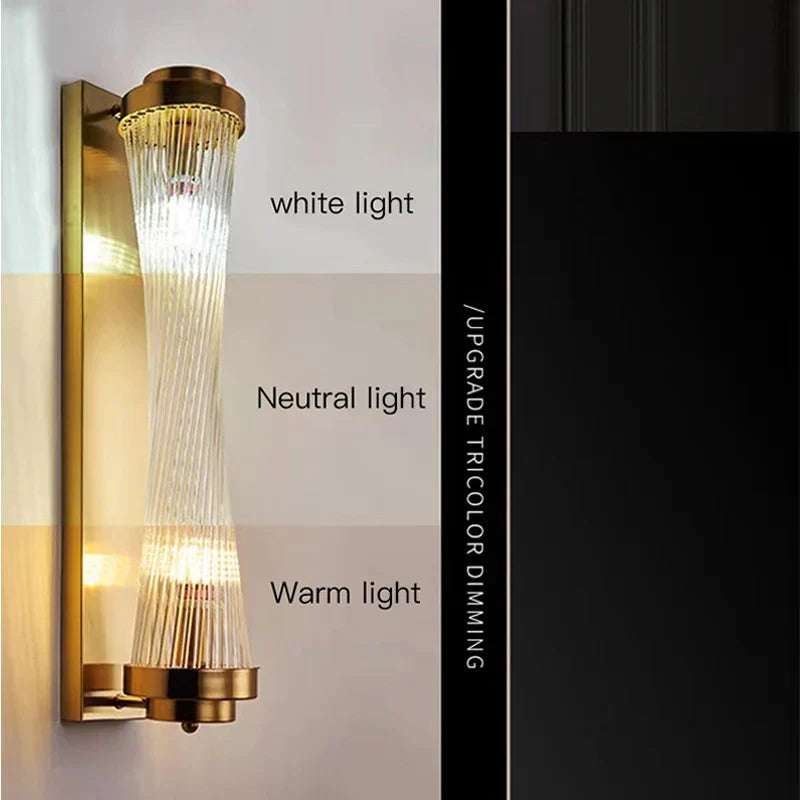 Afralia™ Crystal LED Wall Lamp Modern Indoor Lighting for Bedroom Living Room Corridor Entryway
