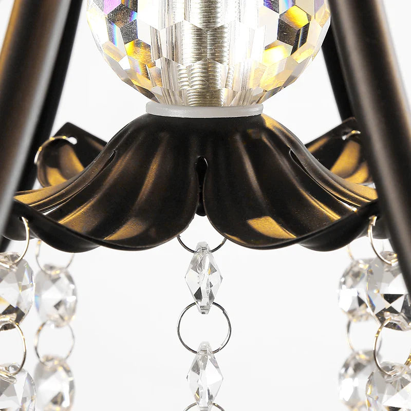 Afralia™ Nordic Crystal Flower LED Chandelier - Luxury Minimalist Retro Light Fixtures