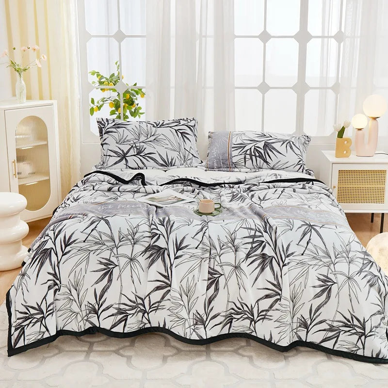 Afralia™ Cozy Flannel Plush Blanket - All Seasons Sofa Cover & Bed Sheet for Queen Double