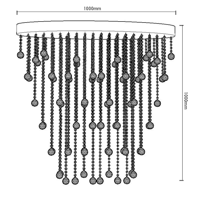 Afralia™ Modern Crystal Chandelier Oval Design LED Flush Mount Luxury Lighting