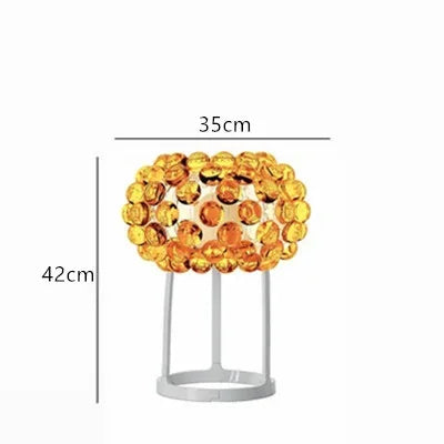 Afralia™ Clear Gold Acrylic Pendant Lights: Modern Living Room Foscarini Caboche Style