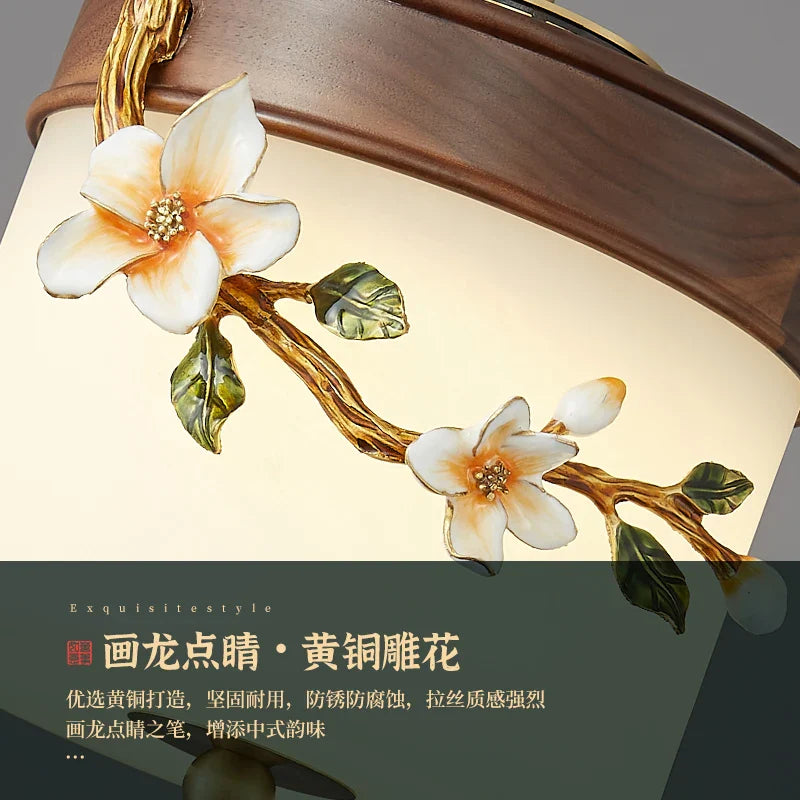 Afralia™ Walnut Small Pendant Lamp for Bedroom, Dining and Living Room Décor