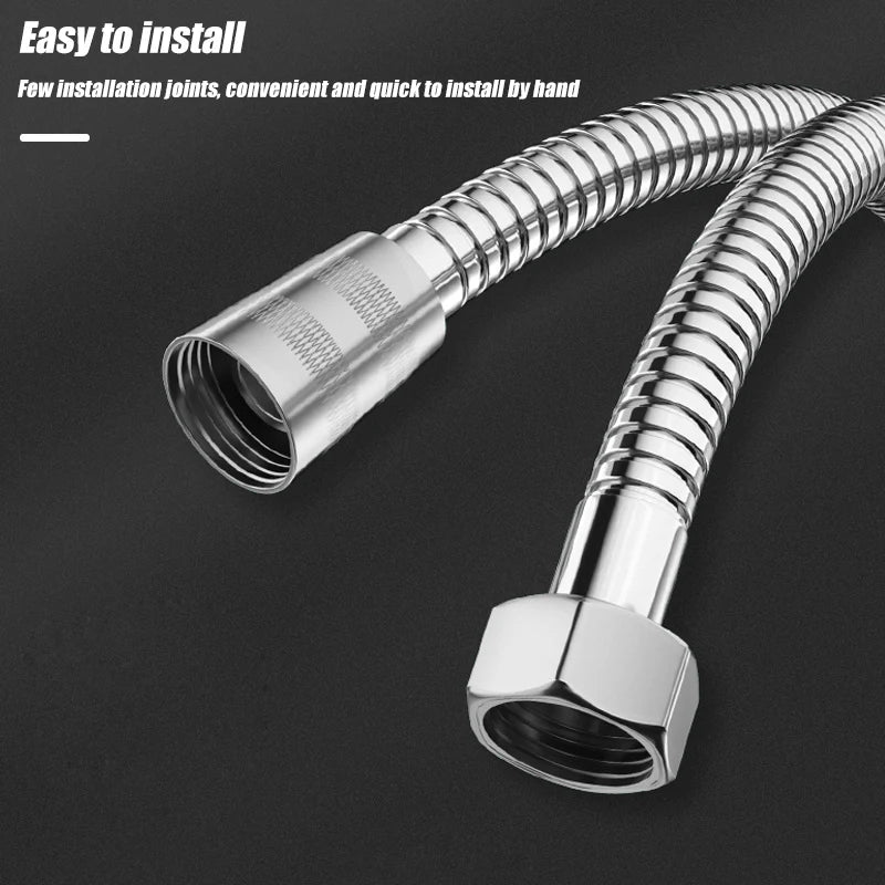 Afralia™ High Density Shower Head Hose 1.5m 2m 3m - Flexible Water Pipe for Bathroom