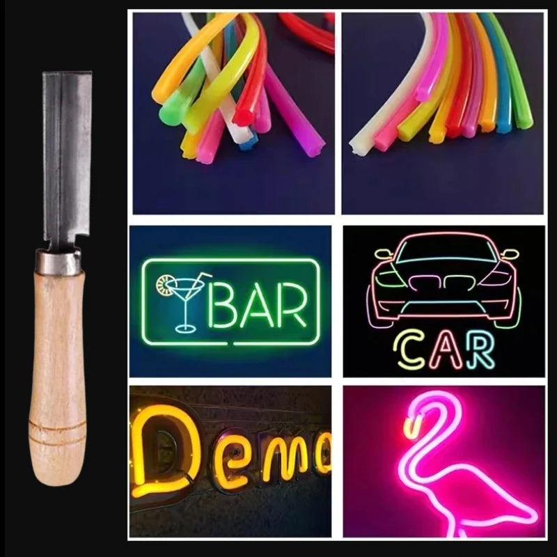 Afralia™ LED Neon Light Carving Knife Hand Tool for Woodworking & Strip Lights Installation